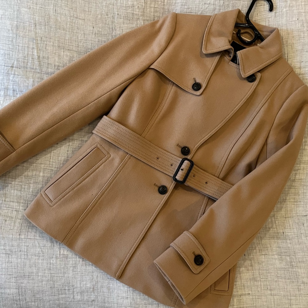 Women's Tan Belted Jacket